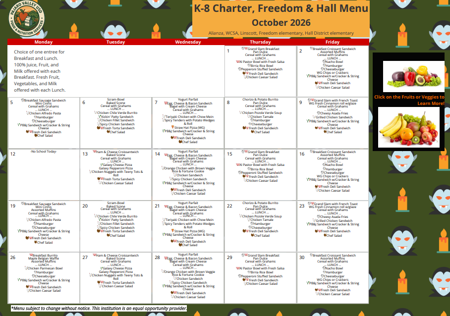 April Menu